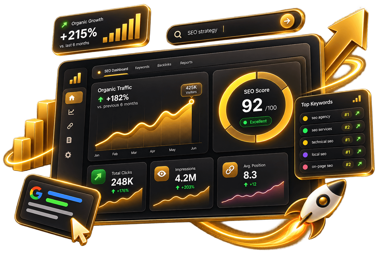 SEO — Technical, Content & Local Search Growth by Visionary Co